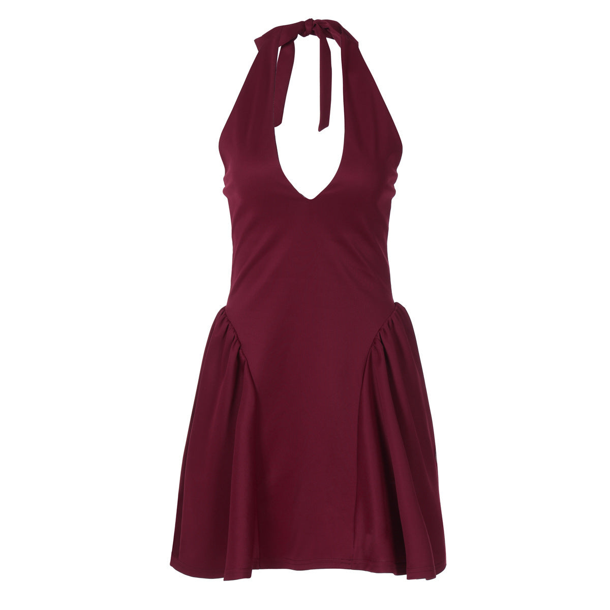 Rosie Sexy Deep V-neck Halter Dress