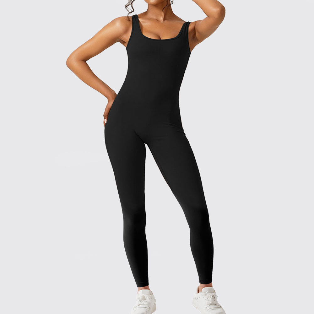 Kelsy Sleeveless Flare Jumpsuits