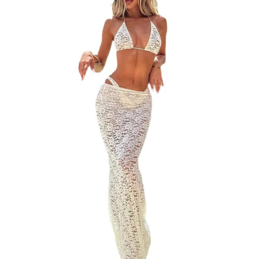 Rubi Lace Bikini Set Bikini And Skirt