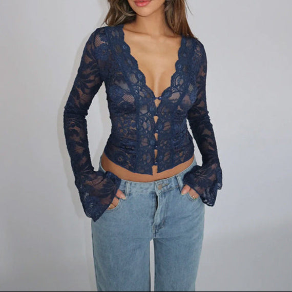 Monica Elegant Lace Top For Women