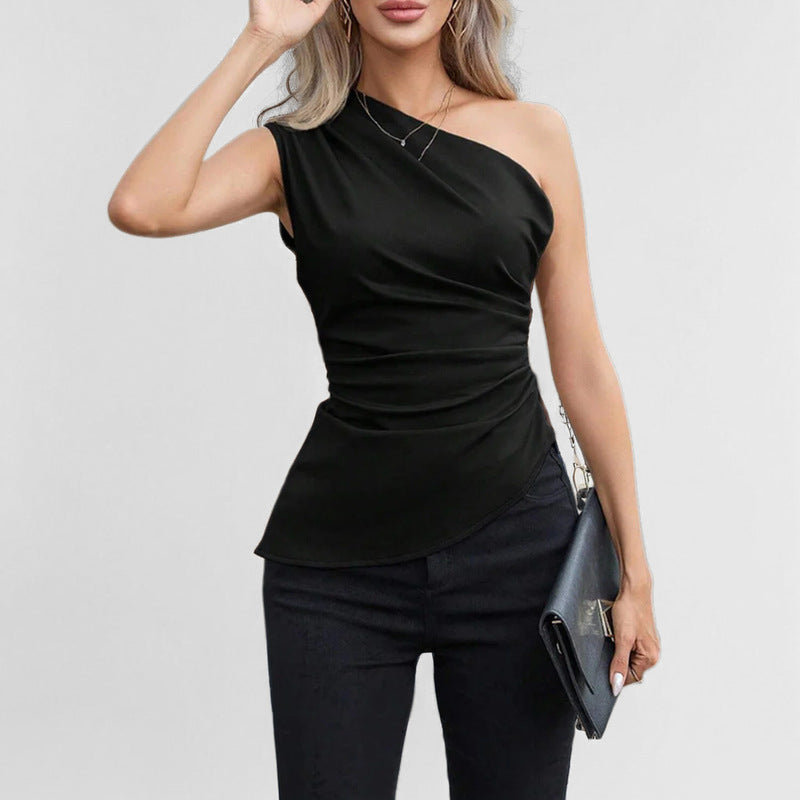Belle Elegant Over The Shoulder Top