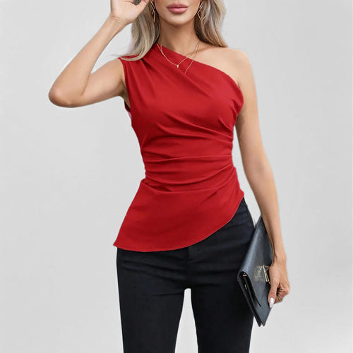Belle Elegant Over The Shoulder Top