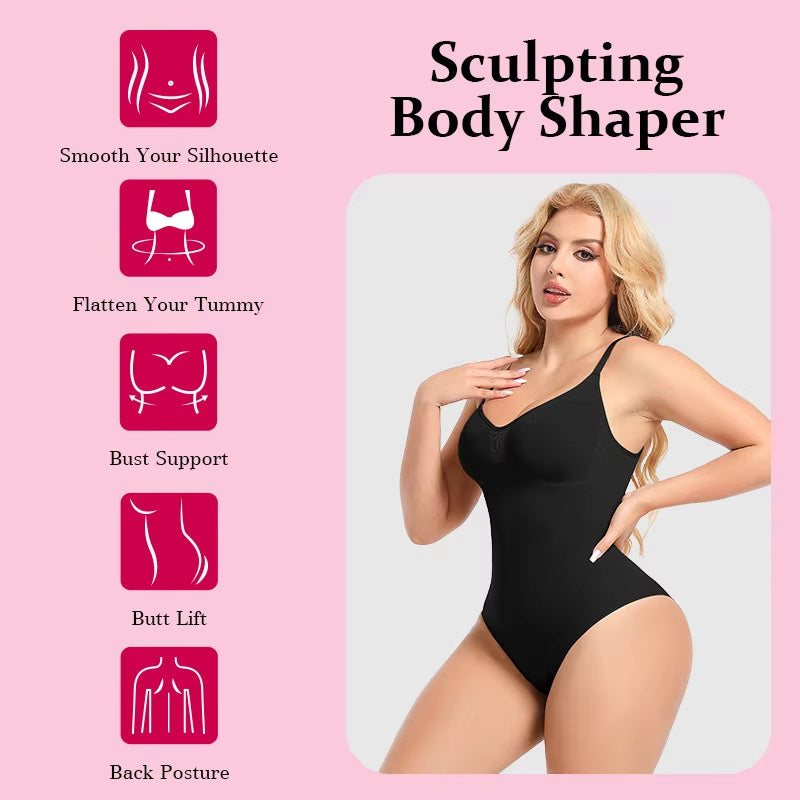 Victoria Snatched Butt Lifting Waist Trainer Seamless Shapewear Bodysuit